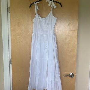 NWOT UO Positani Tie-Shoulder Midi Dress